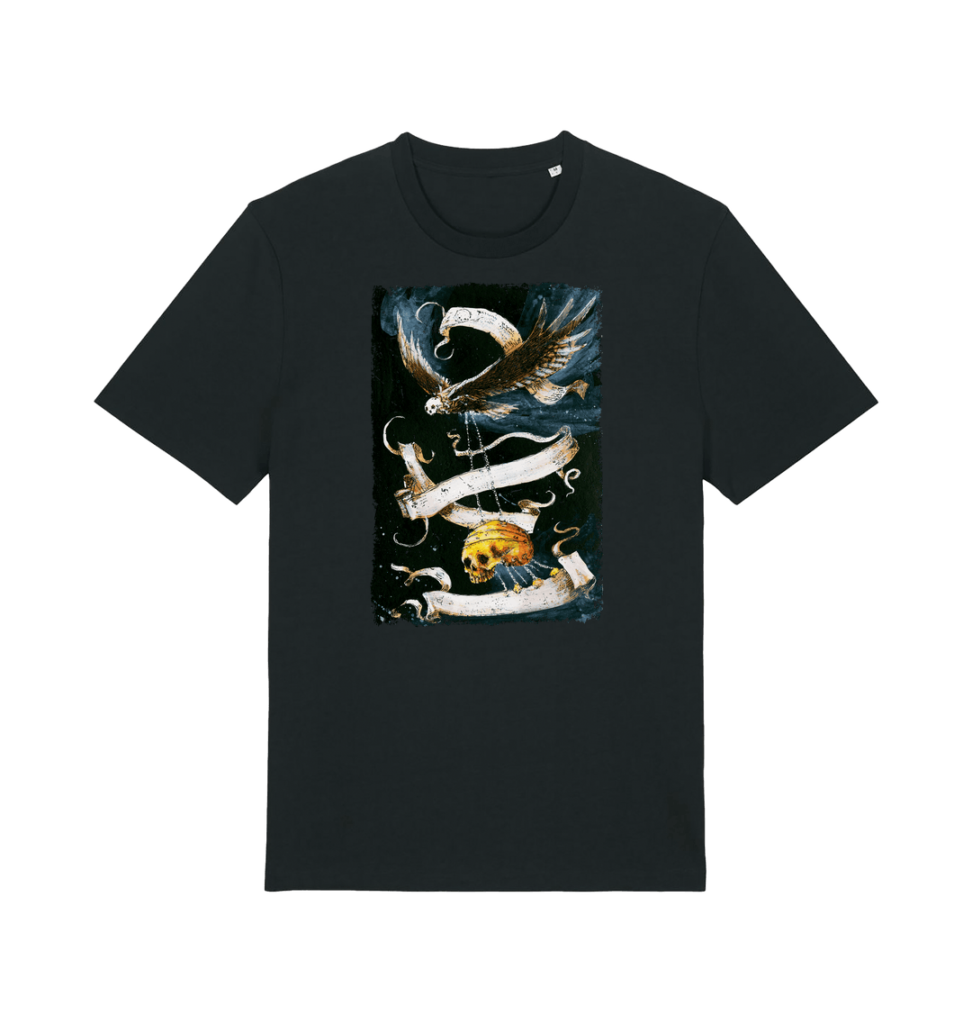 Black Printed T-shirt Front